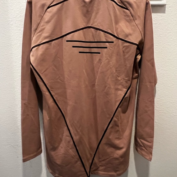 Hera Hero Men long sleeve workout shirt Beige/Brown NWT - Picture 5 of 7